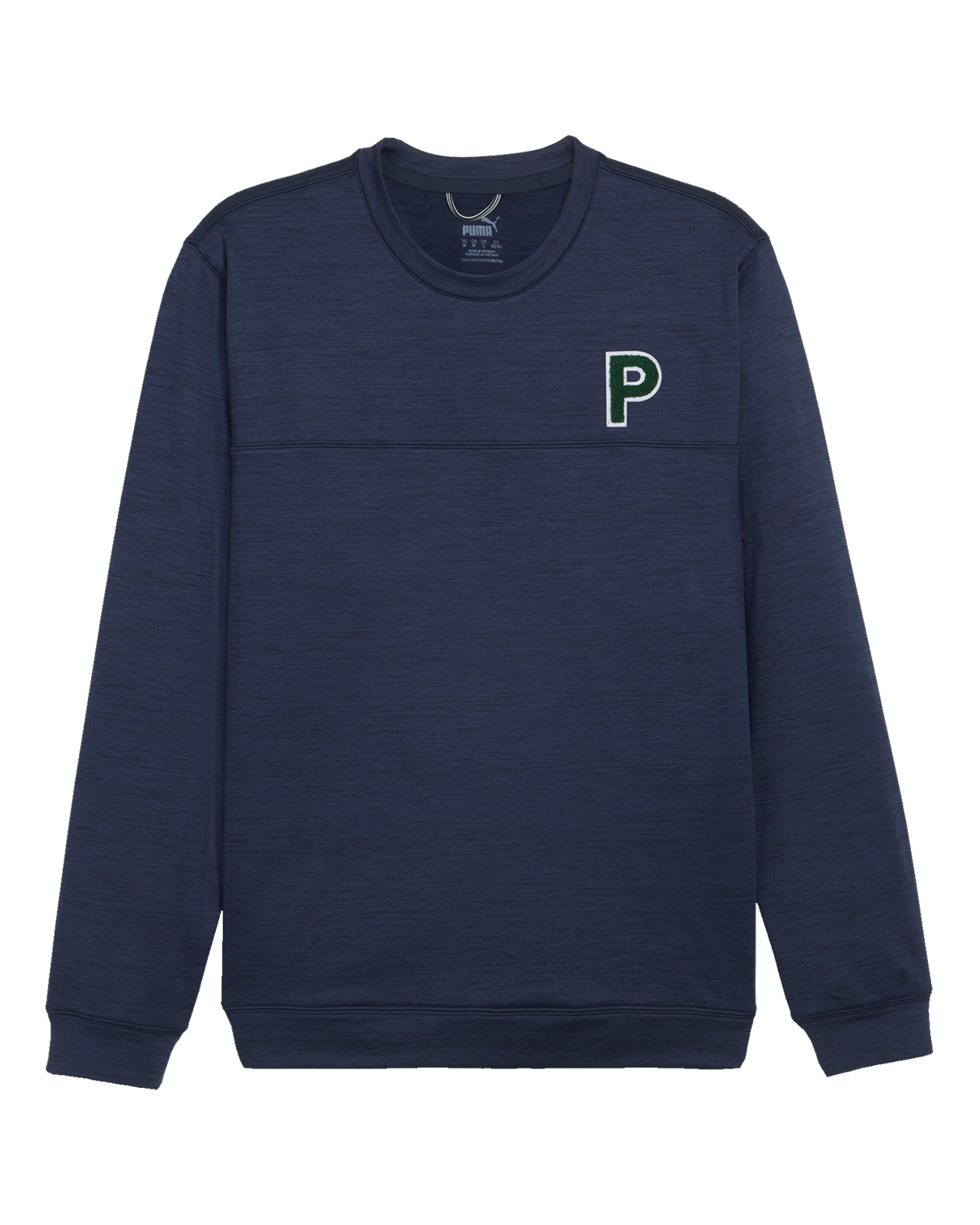 Cloudspun Patch Crewneck, Tröja, Herr - deep_navy_heather